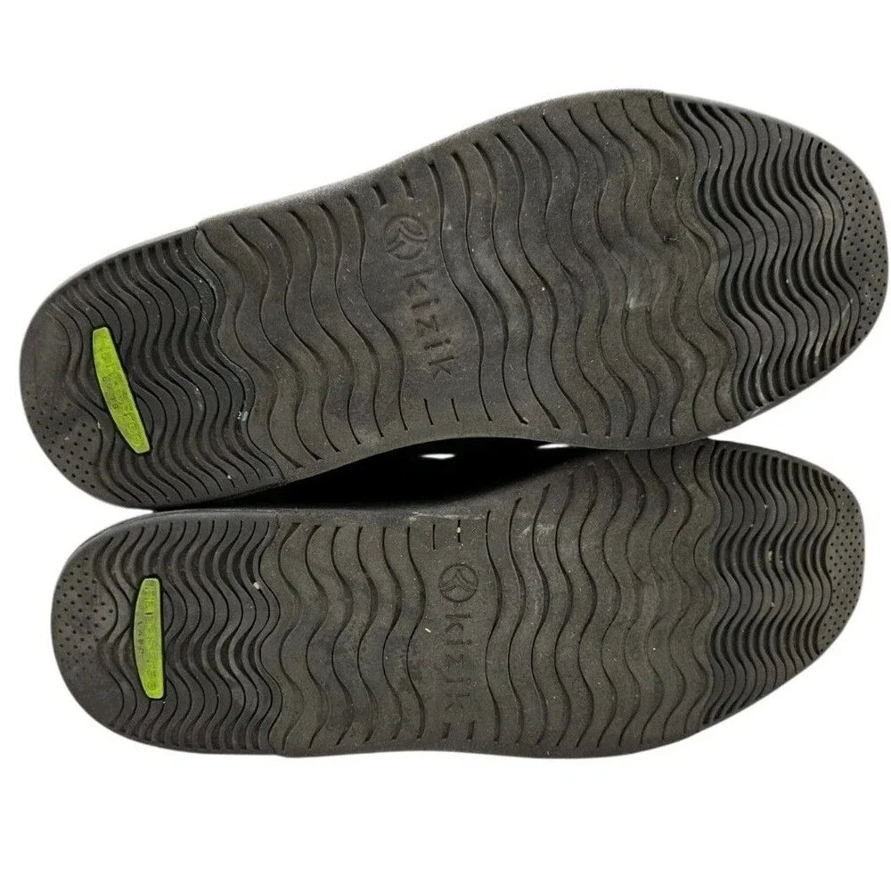 Kizik Prague Hands Free Shoes Mens 11.5 / Womens 13 Slip On Black Canvas Walking